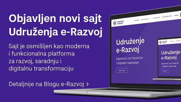 Objavljen novi sajt Udruženja e-Razvoj